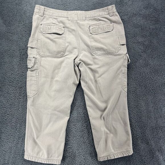 Duluth Trading Fire Hose Cargo Pants Mens Size 42x28 Light‎ Brown Khaki - Picture 6 of 7